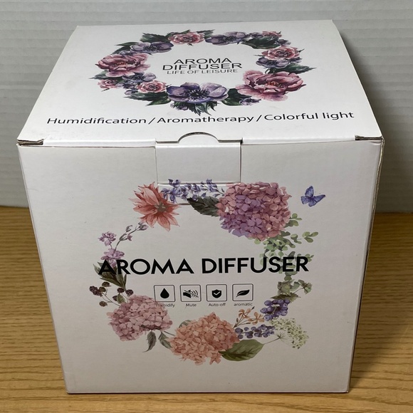 Life of Leisure Aroma Diffuser Lighted Aromatherapy Plus 10 Essential Oils Gift! - Picture 7 of 12